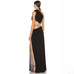 Bronx and Banco Noir Silk Jafari Chiffon Gown